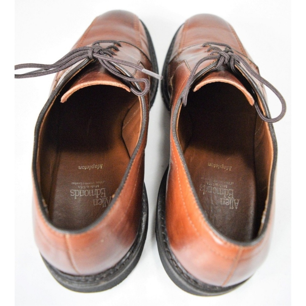 Allen Edmonds Mapleton Men's Brown Leather Loafers - Picture 4 of 8